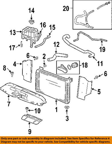 Gm oem 15170551 coolant recovery/engine coolant recovery tank hose