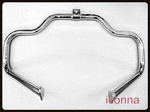 Chrome engine guard highway crash bar hd mustache fl touring models '97-'08