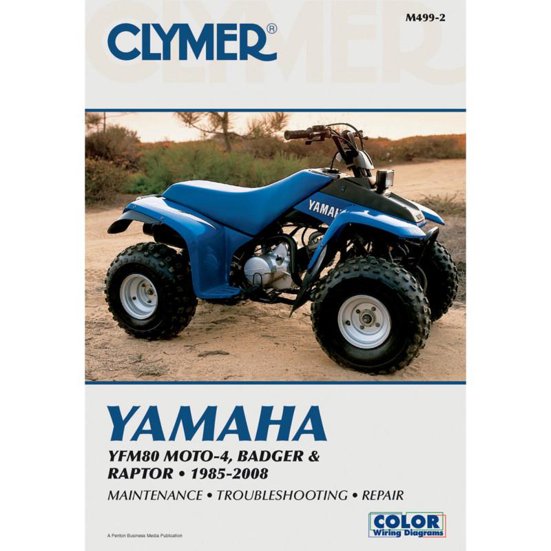 Clymer m499-2 repair service manual yamaha yfm80 moto-4/badger 1985-2001