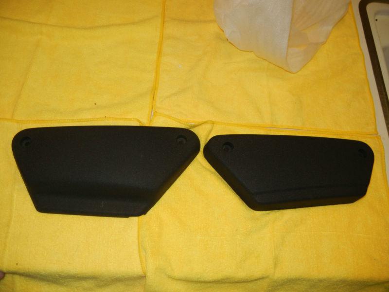 Harley fxr black wrinkle finish side covers nice 