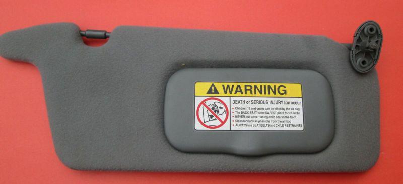 2001 honda civic sunvisor driver side left gray  for coupe or sedan 