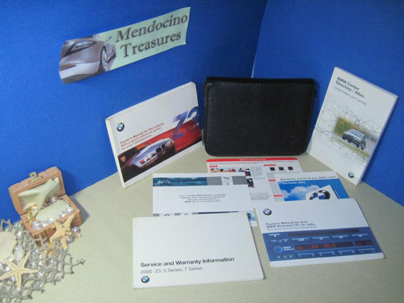 2000 bmw z3 m roadster coupe owners manual pkg & case "fast free u.s. shipping"