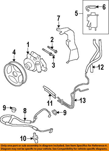 Ford oem f65z3a006a pump & hoses-steering-reservoir cap