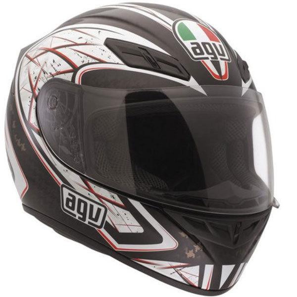 Agv k4 evo 2xl silver red full face motorcycle helmet dot xxl
