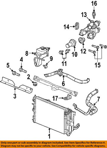 Dodge oem 5058556aa radiator-radiator upper seal