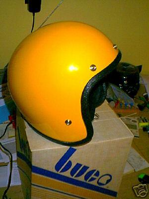 Nos classic vintage buco yellow  motorcycle helmet