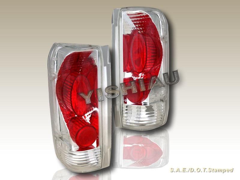 1989-1996 ford f150 f250 f350 bronco tail lights clear 