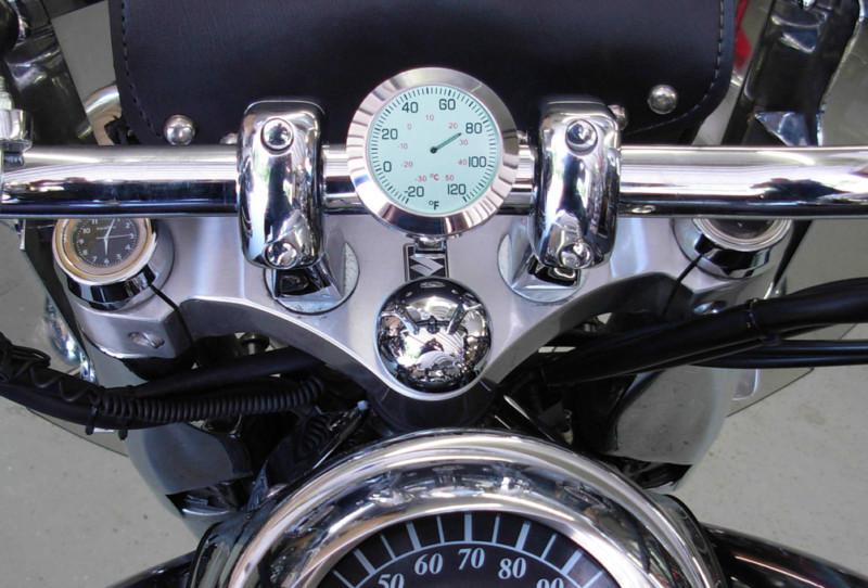 Lexinmoto t2 white motorcycle / snowmobi handlebar thermometer fit for handlebar