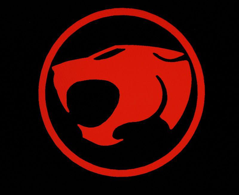 5''x5'' thundercats  logo vinyl decal sitcker red