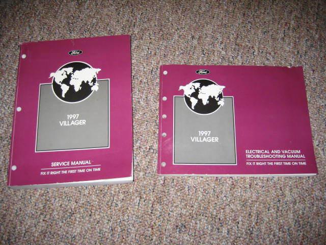 1997 mercury villager factory service manuals