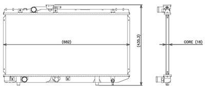 Denso 221-3104 radiator