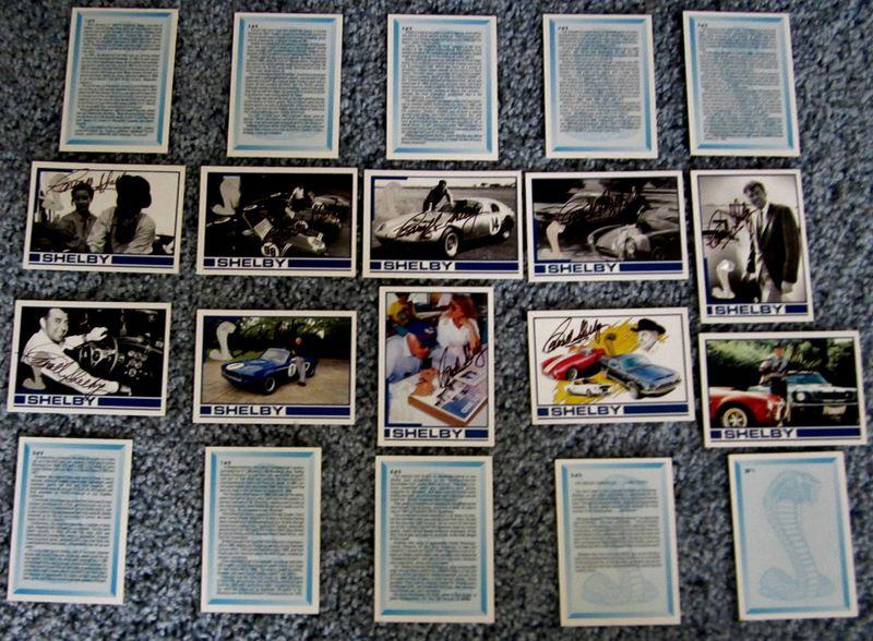 "carroll shelby chronicles" collectorcards autographed by carroll shelby"silver"