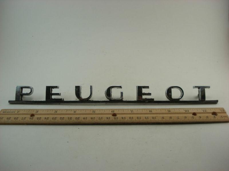 Vintage peugeot emblem logo script 