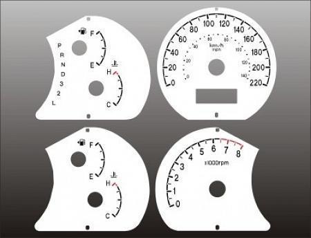 2007-2009 hyundai elantra metric kph kmh instrument cluster white face gauges