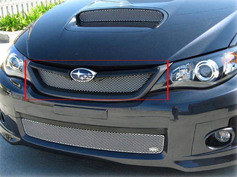 2008-2010 subaru impreza wrx sti grillcraft upper silvr 1pc grille insert grill 