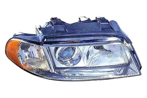 Replace au2503107 - 00-01 audi a4 front rh headlight lens housing hid