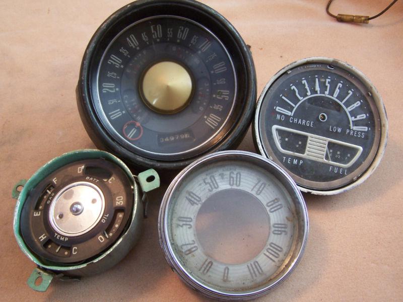 Vintage instrument clusters gauges dash chevrolet ford dodge rat hot rod 