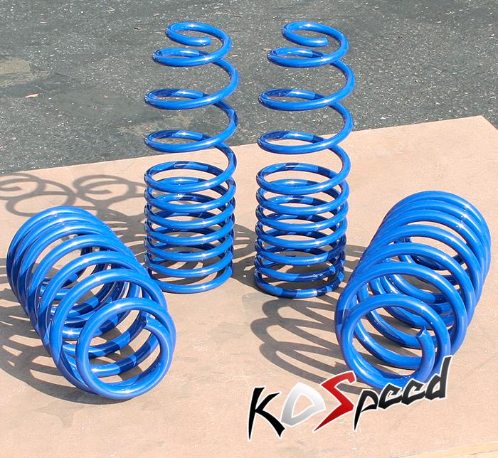Dna blue suspension lowering spring/springs 96-01 audi a4 1.5"/1.35" drop rate