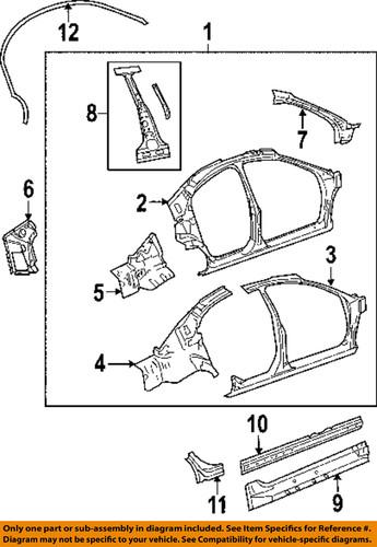 Mopar oem 4878030af pillars, rocker & floor-aperture panel