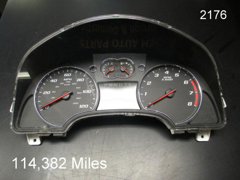 07 08 09 2007 chevy equinox mph w/o nav speedometer instrument cluster oem #2176