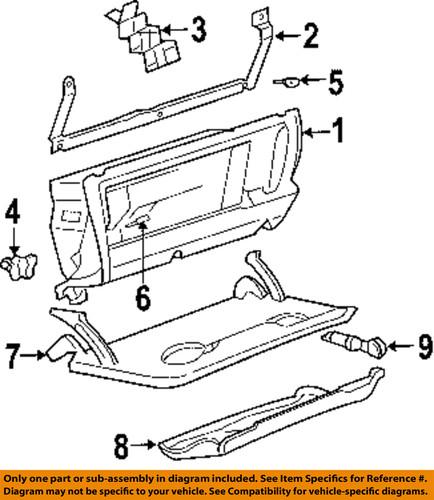 Volkswagen oem 1jm857121b2ql glove box-glove box door