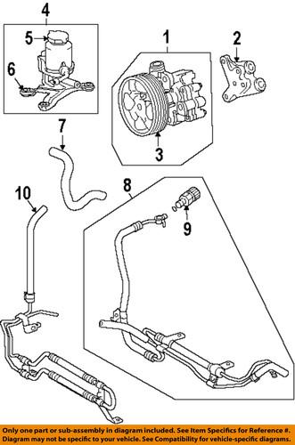 Toyota oem 444020c011 steering return hose/power steering return hose