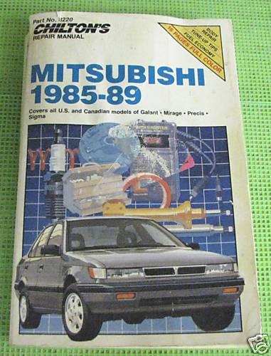 Haynes repair manual mitsubishi 85-89 used