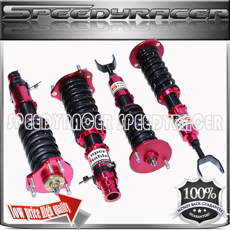 Full coilover suspension kits （non-adj damper）for 1992-2001 honda prelude  red