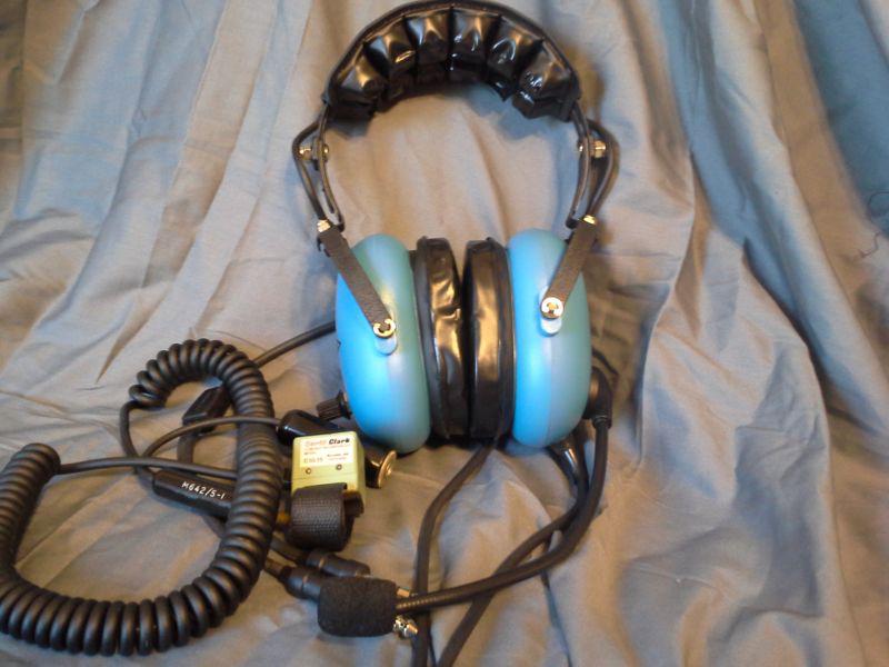 Sigtronics s-58 aviation headset w/ david clark c10-15 push to talk switch -used