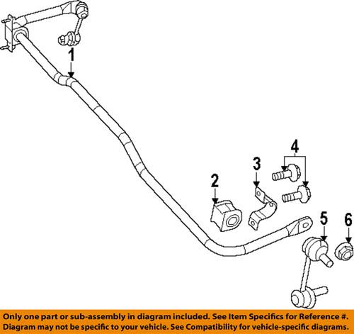 Mopar oem 5105566aa stabilizer bar-stabilizer bar bracket