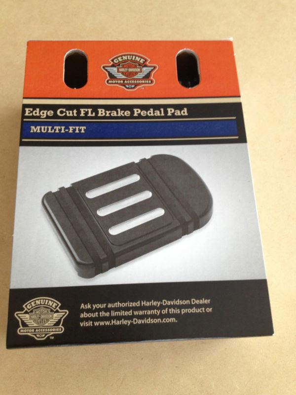 $50.00  harley davidson - edge cut fl brake pedal pad, #41449-10, new in box, 