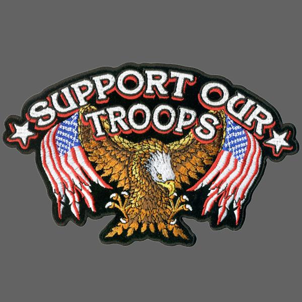 Support our troops eagle patch  4 inch patch