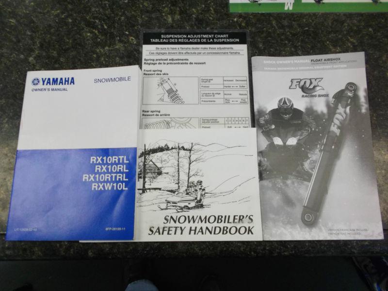 Yamaha rx1 rx10rtl rx10rl rx10rtrl rxw10l owner operator manual