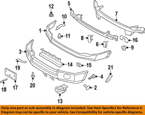 Ford oem 7l1z17n775a front bumper-repair bracket