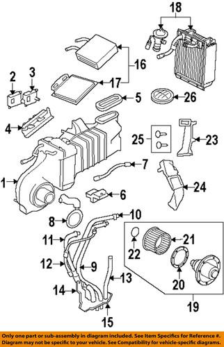 Ford oem 4l2z19a706aa evaporator & heater-resistor