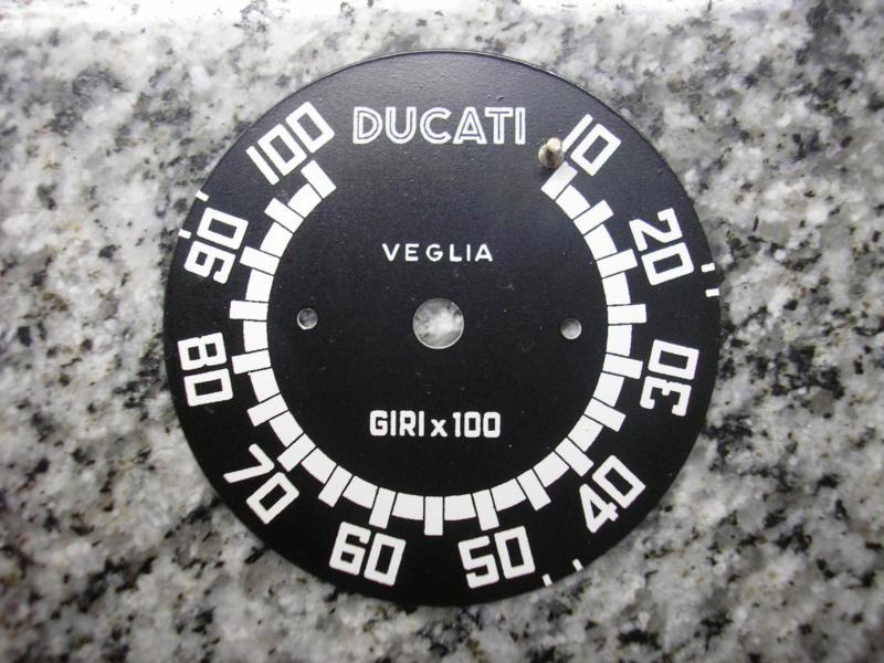 Ducati veglia tachometer dial face 10k.new!!!!