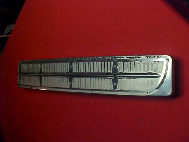 1963 lincoln continental rear trunk panel trim