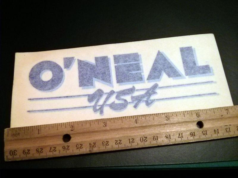 Vintage mx - nos oneal usa 80s die cut decal sticker old motocross ahrma