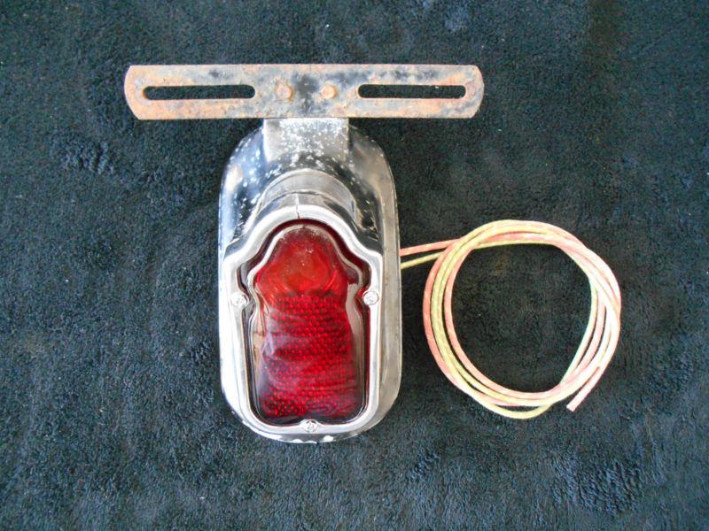 Oem 49-54 black guide tombstone tail light  panhead