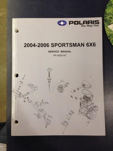 2004-2006 polaris sportsman 6x6 service manual oem 9920167