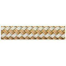 Buccaneer dock line double braid nylon - gold/white - 3/8" x 25' 30-20525