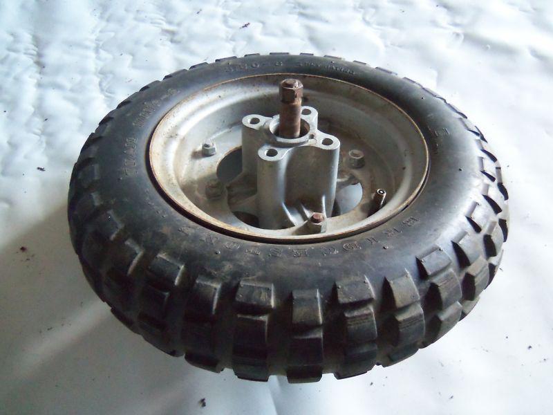 Kawasaki kv 75 / mt 1 - front wheel, tire, hub axle