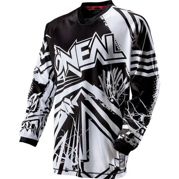 Black/white m o'neal racing mayhem roots youth jersey 2013 model