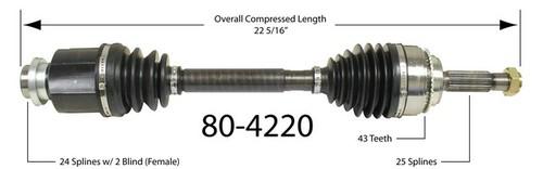 Empi 80-4220 cv half-shaft assembly-cv joint half shaft