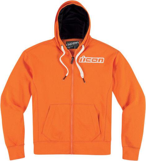 Icon upper slant hoody sweatshirt orange s sm small