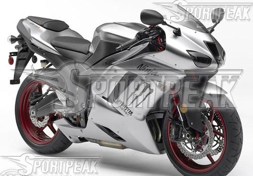 For kawasaki ninja zx-6r 07 08 2007 2008 636 fairing abs body kit silver f76c41