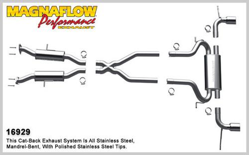 Magnaflow 16929 jeep truck grand cherokee stainless cat-back system exhaust