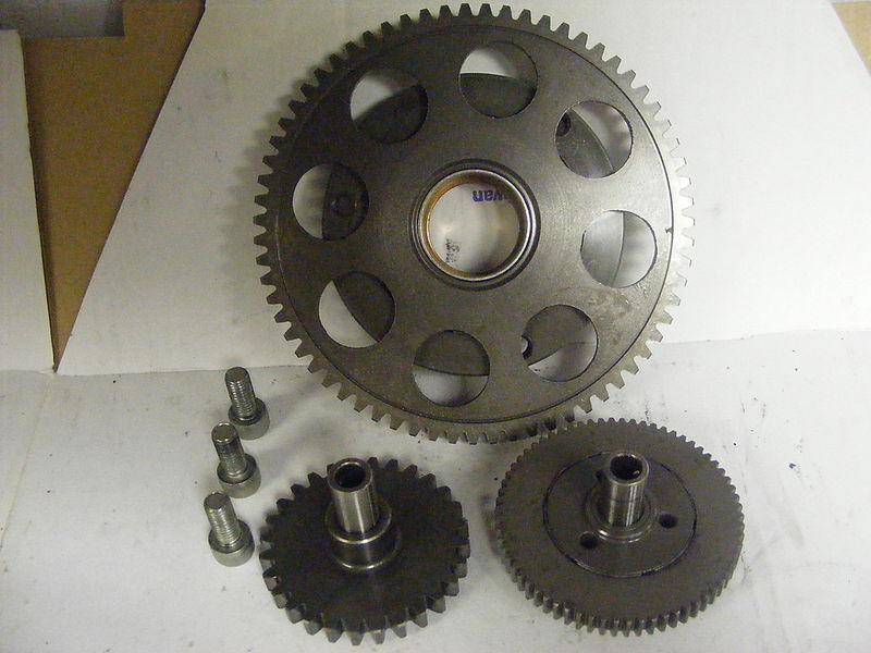 09 kawasaki ex650c stater clutch idle gears   890 miles