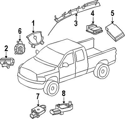 Dodge 56046116ae genuine oem factory original clockspring