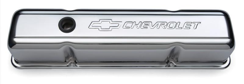 Proform 141-103 gm performance sb chevy tall chrome baffled valve covers